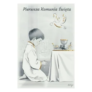 Obrazek Komunia Chłopiec B/W 11x17 cm